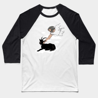 God loves evil goat Baseball T-Shirt